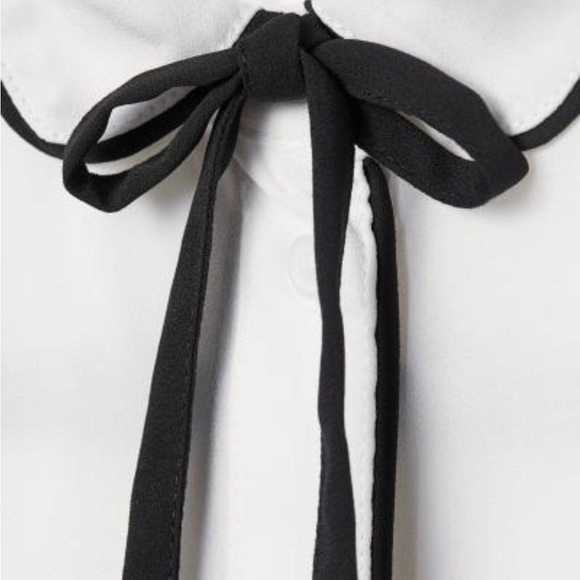 H&M bow shirt blouse - Picture 3 of 8